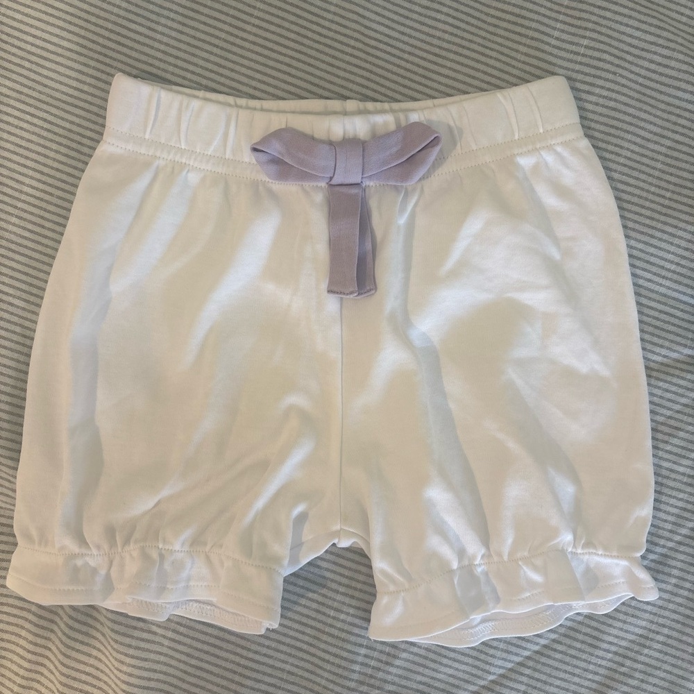 TBBC Knit Shorts with Lavender Bow